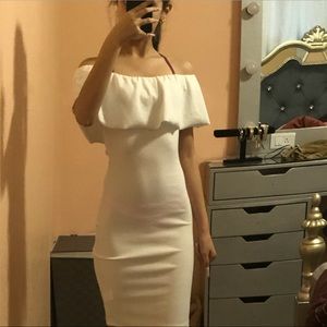 White off shoulder dress